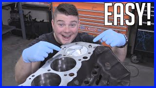 How to Build a Chevrolet 454 Big Block Part 6 Replacing the Pistons and Rings [upl. by Gian]