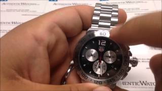 How to Use the TAG Heuer Formula One F1 Mens Quartz Chronograph Date Watch by AuthenticWatchescom [upl. by Bowler760]