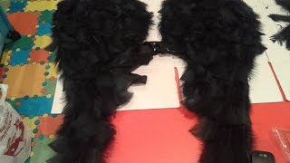 Como hacer unas alas de angel de plumas tipo Victorias Secret carnaval how to make an angel wings [upl. by Ringe]