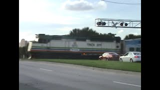 Classic F40PH amp P42DC K5LA Horns From TriRail amp Amtrak At Pompano Beach 102811 [upl. by Yruj]