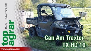 ATV Quad CanAm Traxter TX HD 10 im top agrar Test [upl. by Almeta]