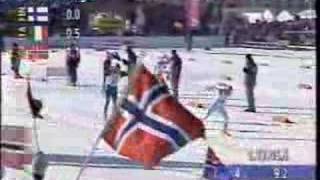 4x10 km stafett  Herrer  Lillehammer OL  22 februar 1994 [upl. by Odetta]