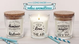 Cómo hacer velas aromáticas [upl. by Samara]