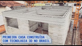 Primeira casa construída com impressão 3D no Brasil [upl. by Haas]