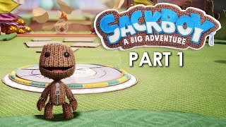 SACKBOY A BIG ADVENTURE Gameplay Walkthrough Part 1 PlayStation 5 4K 60fps [upl. by Lledniw]