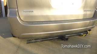 How to Install a Trailer Hitch  Toyota Sienna Minivan [upl. by Dettmer]