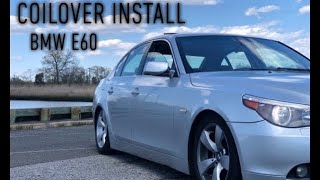 Bmw E60 Coilover Install Maxpeeding [upl. by Alocin]