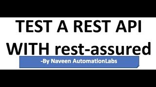 API Automation using Rest Assured  BDD Framework [upl. by Amuwkuhc]