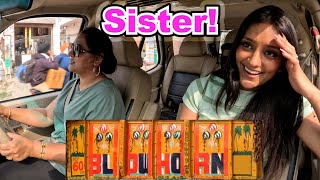 Driving In INDIA With My Sister [upl. by Lantha675]