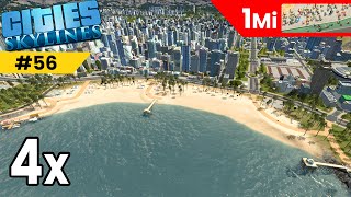 Como fazer uma PRAIA vanilla  Gameplay Cities Skylines  Ep56  Timelapse [upl. by Urita609]