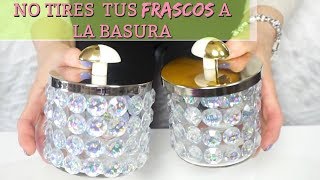 Reciclando Envases de Velas  Frascos Decorados para la Sala Baño y Accesorios [upl. by Ibor]