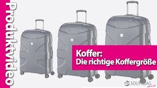 Koffer Die richtige Koffergröße [upl. by Saiff]