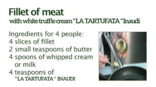 Fillet of meat with white truffle cream quotLA TARTUFATAquot Inaudi [upl. by Britt]