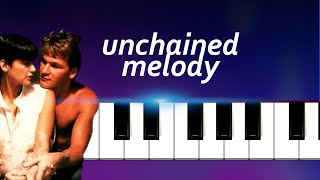 Unchained Melody  Righteous Brothers  Piano Tutorial [upl. by Jehovah]