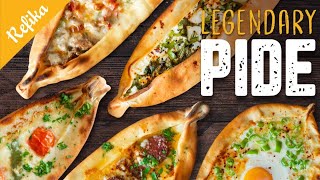 Legendary PIDE recipe Some call it Turkish Flat Bread Simple vegeterian and full on versions [upl. by Mahon208]