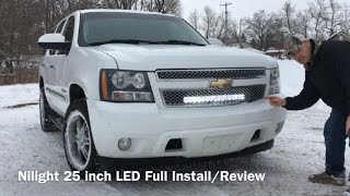 25 inch Nilight Led Light Bar Full Install [upl. by Aryek]