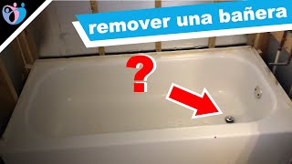 Cómo remover una bañera y el drenaje [upl. by Rolf]