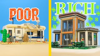 LEGO POOR vs RICH House [upl. by Couhp]