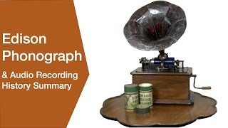 Edison Phonograph  Gramophone amp Audio Recording History [upl. by Aicinat]