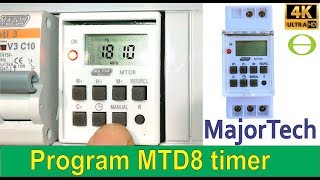 How to program a Majortech Digital Timer MTD8 [upl. by Garek]