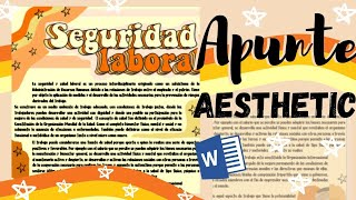 Apuntes Bonitos en Word Aesthetic Fernanda🌺 [upl. by Sukcirdor]