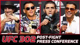 UFC 302 Makhachev vs Poirier PostFIght Press Conference  MMA Fighting [upl. by Leahkim]