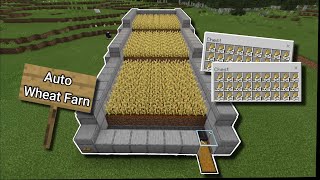 How to make an Auto Wheat Farm in Minecraft [upl. by Annayoj]