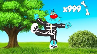 Oggy broke 9582429 bones IN ROBLOX ft Oggy [upl. by Fadiman]