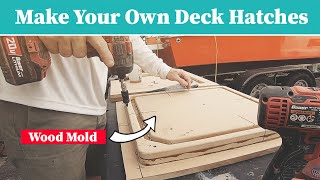 Making a new FIBERGLASS HATCH from a MOLD [upl. by Airelav747]