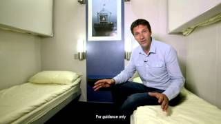 Inside large 24 berth cabin  Brittany Ferries [upl. by Khorma]