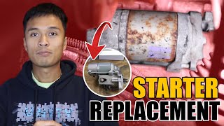 EASY Starter Replacement Tacoma DIY  How To [upl. by Einnaj]