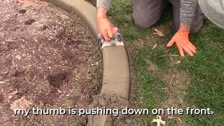 How to Trowel  Landscape Curbing Tips  The Curb Depot [upl. by Emearg]