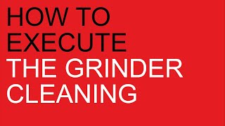 Anita PL042  Fred PL043PL044 How to execute the grinder cleaning [upl. by Severn]