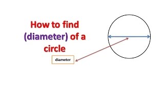 How to find diameter of a Circle [upl. by Thom660]