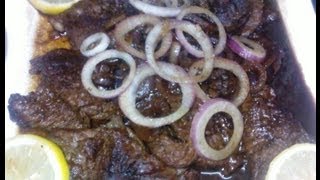 How to Cook Pinoy Bistek Filipino Beef Steak [upl. by Arod]