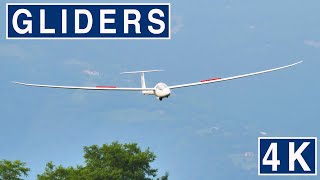 Glider aerotowed take off and landing 4K Video [upl. by Cirdor]