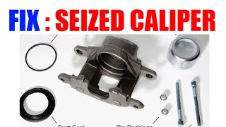 Fix Seized Brake Caliper EASY [upl. by Delisle]