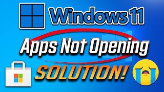 How To Fix Windows 11 Apps Not Opening  Solve Apps Problems [upl. by Lawtun]