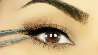 TRY THIS Easiest Way to Apply False Eyelashes [upl. by Eiramyelhsa]