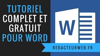 Tutoriel formation Microsoft Word Office  GRATUIT et COMPLET [upl. by Nashoma]