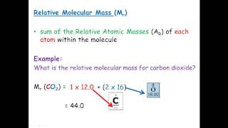 Relative Molecular Mass amp Relative Formula Mass [upl. by Gipps275]