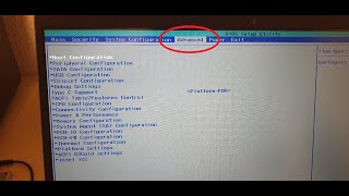 HP Laptop Bios unlock advanced settings Insyde F 16 [upl. by Ihp910]