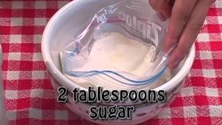 Homemade Ice Cream in a Bag Quick and Easy [upl. by Aeynod]