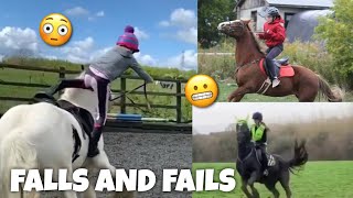 horse FALLS amp FAILS  Subscriber Edition  equinemollie [upl. by Firahs]