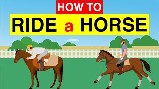 🐎 Learn How to Ride a Horse 🏇 for Beginners in Just 3 Minutes  Horse Riding Tutorial 🐴 [upl. by Stephannie31]