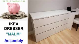 IKEA quotMALMquot Dresser Assembly [upl. by Sokul617]