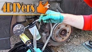 DIY How to Bleed Brakes Using a Vacuum Pump [upl. by Yelkao]