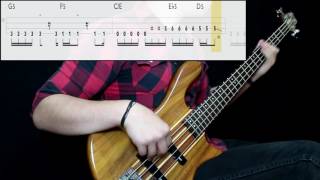 Stone Temple Pilots  Plush Bass Cover Play Along Tabs In Video [upl. by Lathrope]