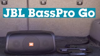 JBL BassPro Go powered subwoofer and Bluetooth speaker  Crutchfield [upl. by Jenness]