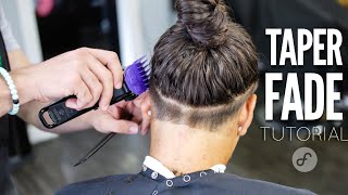 How to do a TAPER FADE  BARBER TUTORIAL [upl. by Alliuqahs]